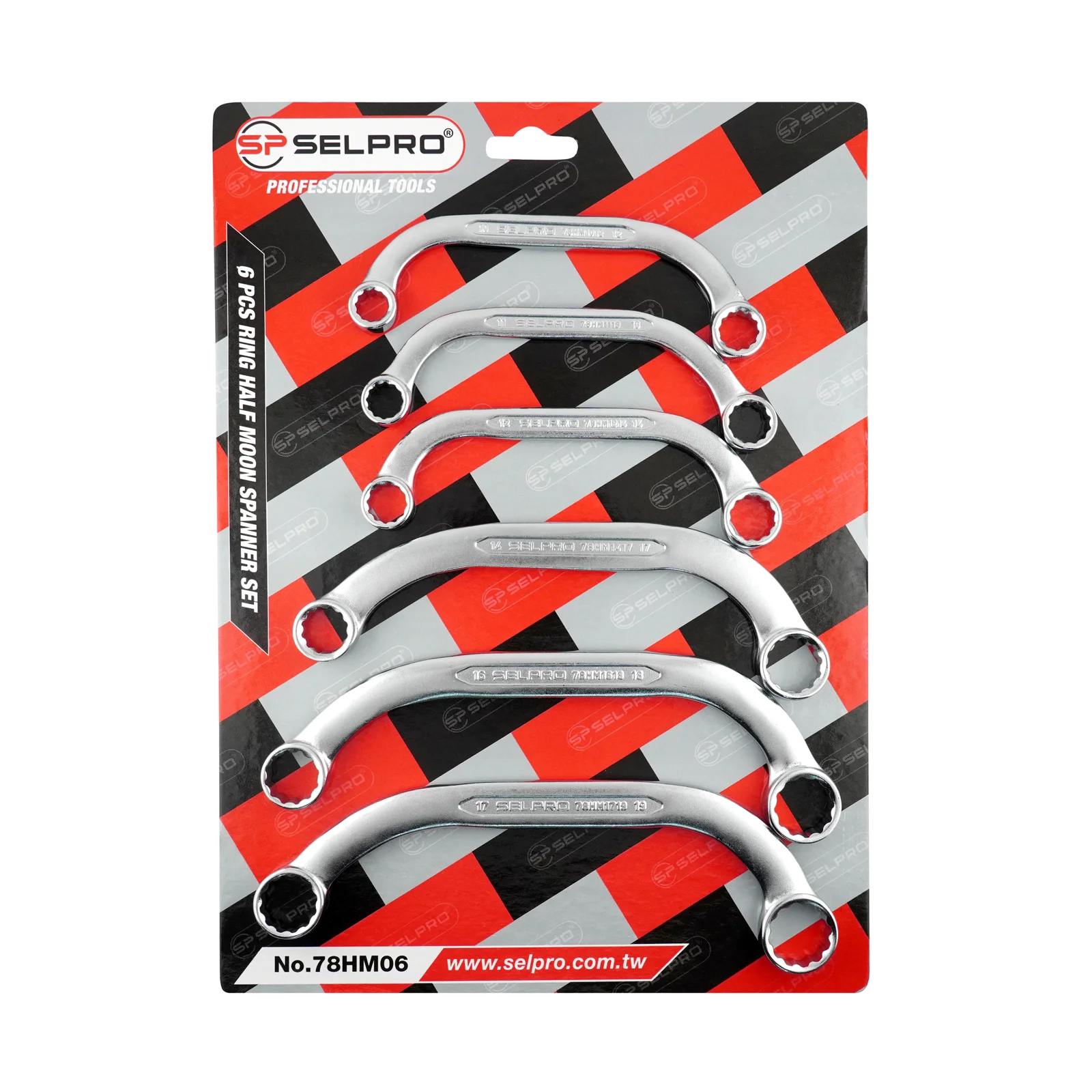 آچار دوسر هلالی 6 عددی SELPRO 78HM06