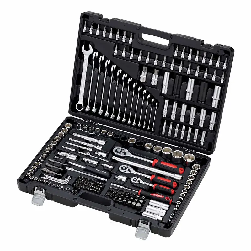 جعبه ابزار کامل 222عددی سلپرو 1/2و3/8و1/4 درایو SELPRO 745222