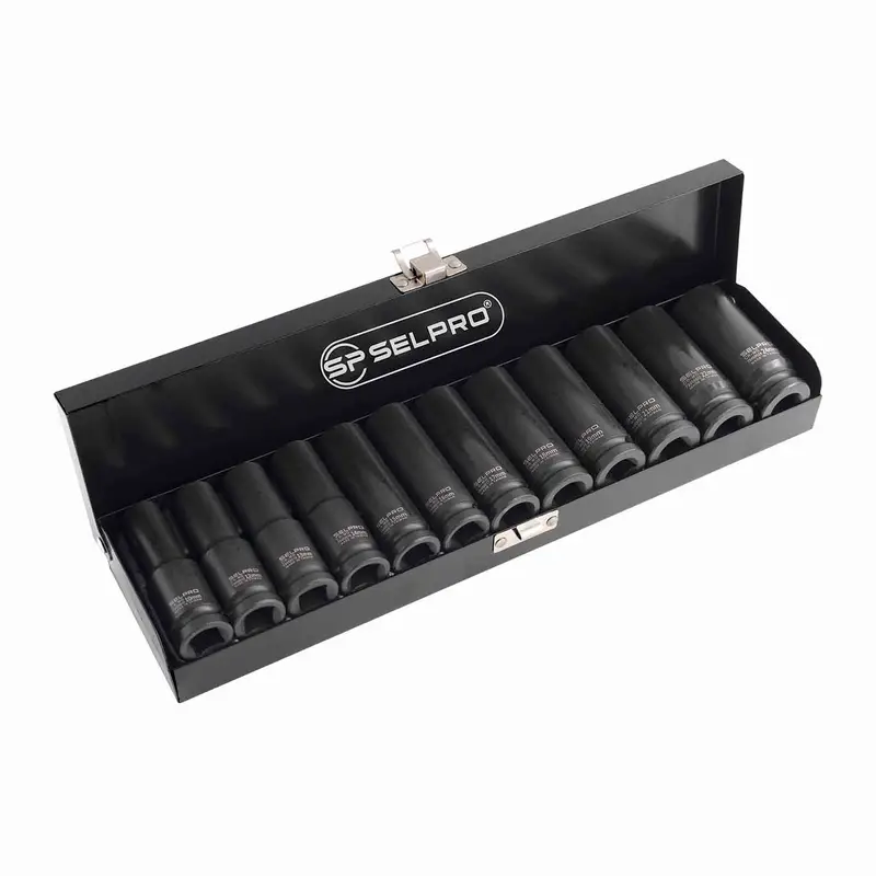 جعبه بکس مشکی 12عددی 1/2 درایو بلند 10-24سلپرو SELPRO
