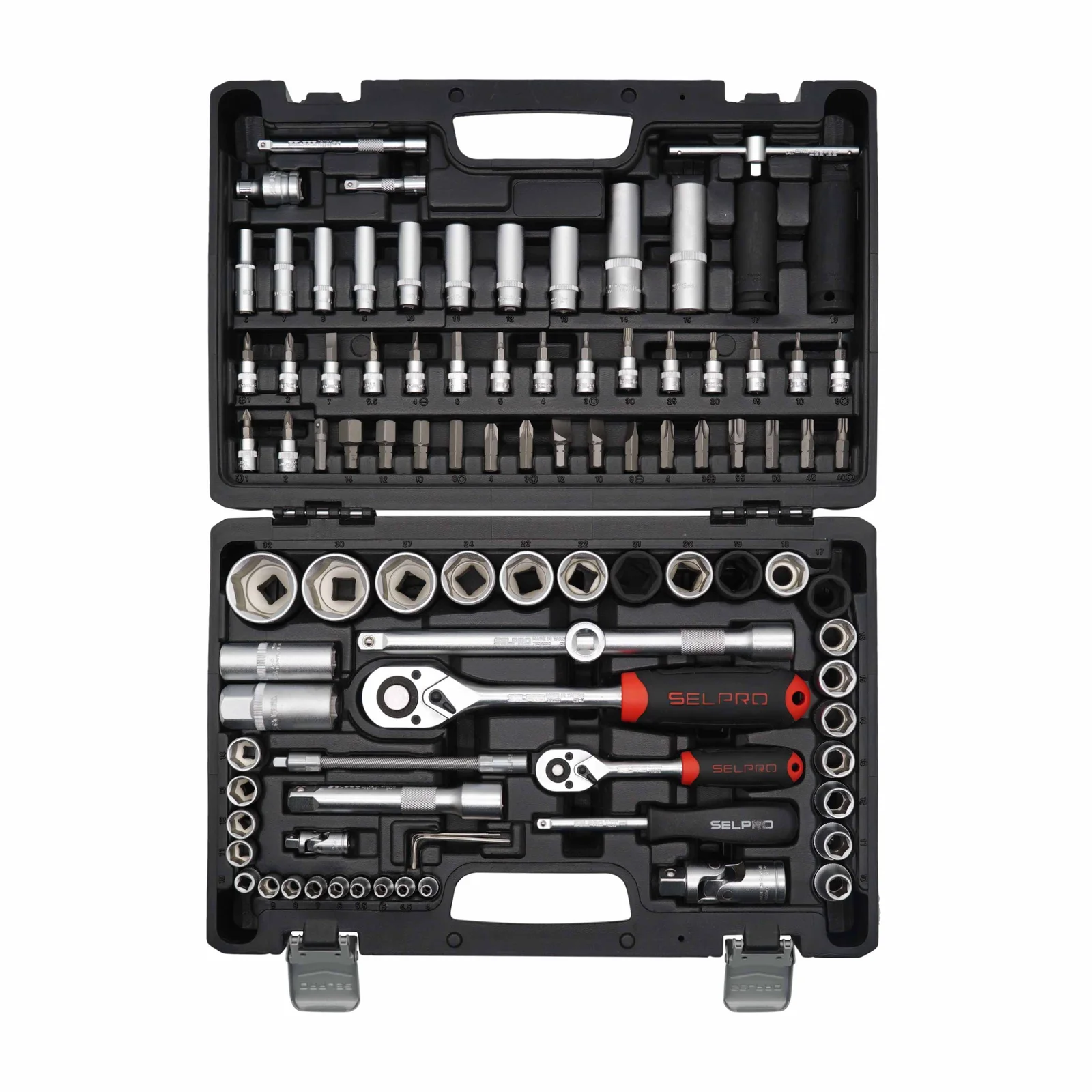 جعبه ابزار کامل 94 پارچه 1.2 و 1.4 درایو SELPRO 74594
