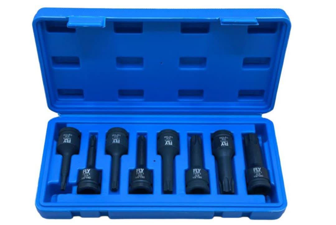 جعبه آلن بکسی 1/2 درایو ستاره ای فشارقوی FLYTOOLS (T30-T80)