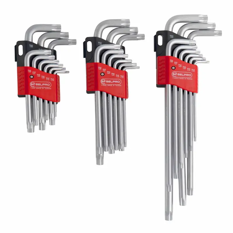 آچار آلن کارتی ستاره ای بلند 10عددی (T10-T50) SELPRO 71009L