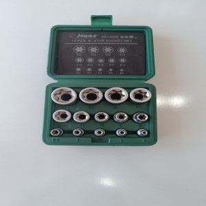 جعبه بکس E کوتاه درایو 1/2 و 3/8 و 1/4  14پارچه هنس